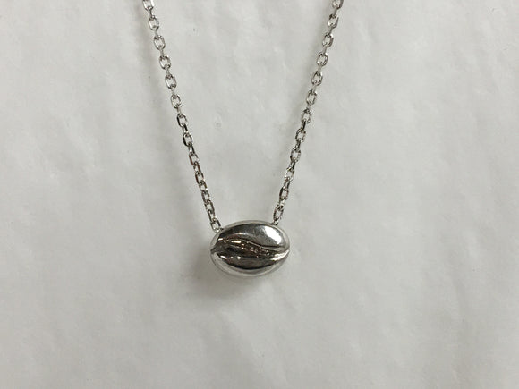 14K Tiffany® Inspired White Gold Bean Necklace