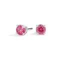 14K White Gold October Birthstone Stud Earrings