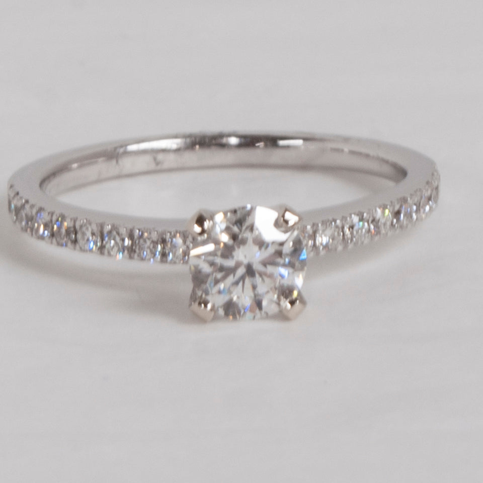 0.31 Genuine Diamond Engagement Ring