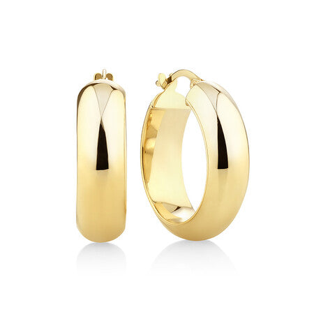 14K Yellow Gold Hoop Earrings