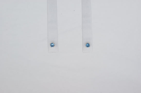 14k White Gold Topaz Earrings Available at The Vault Fine Jewellery 