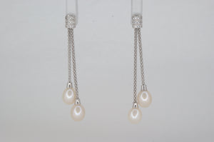 Sterling Silver Pearl Earring Earrings Miss Mimi Available at The Vault Fine Jewellery 