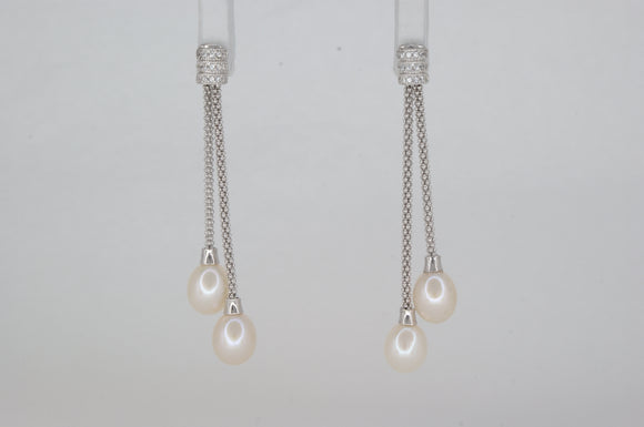 Sterling Silver Pearl Earring Earrings Miss Mimi Available at The Vault Fine Jewellery 