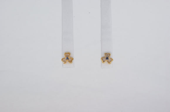 Gold plated Clover Earrings Available at The Vault Fine Jewellery 
