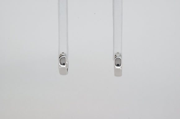 10k White Gold Hoop Earrings Available at The Vault Fine Jewellery 