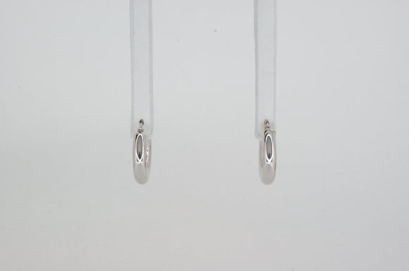 10k White Gold Hoop Earrings Available at The Vault Fine Jewellery 