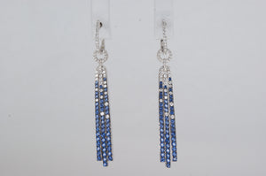 Glamour  Sapphire Earrings  Miss Mimi Available at The Vault Fine Jewellery 