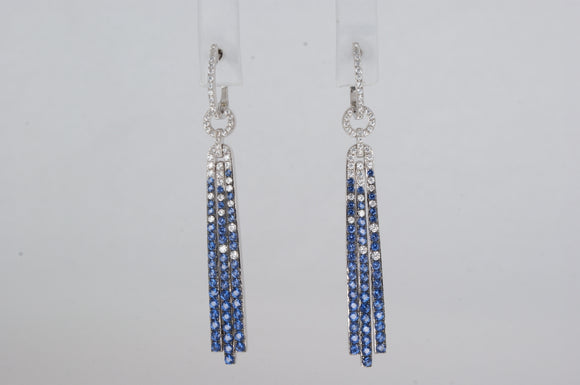 Glamour  Sapphire Earrings  Miss Mimi Available at The Vault Fine Jewellery 