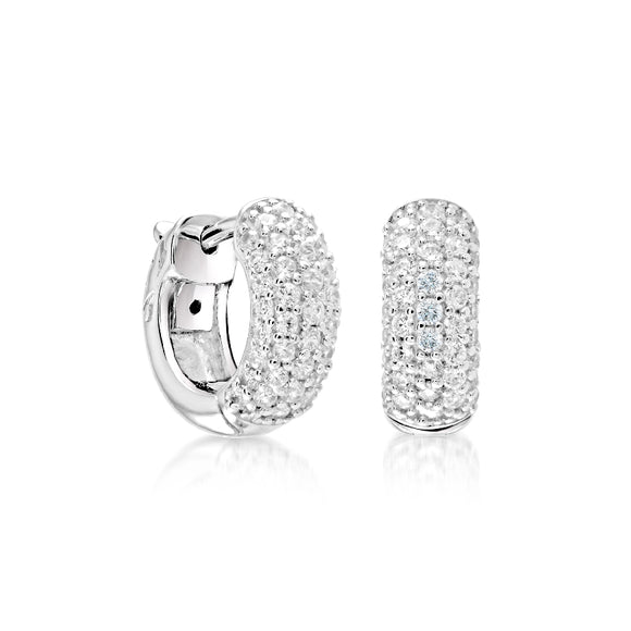 Sterling Silver Cubic Zirconia Earrings Miss Mimi Available at The Vault Fine Jewellery 