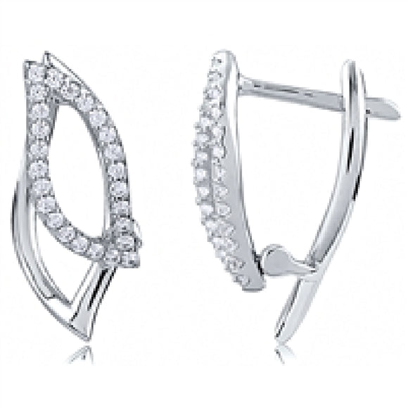 Sterling Silver Cubic Zirconia Earrings Available at The Vault Fine Jewellery 