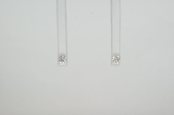 14k White Gold Diamond Stud Earrings Availabel at The Vault Fine Jewellery 