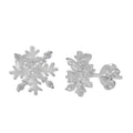 Sterling Silver Snowflake Stud Earrings