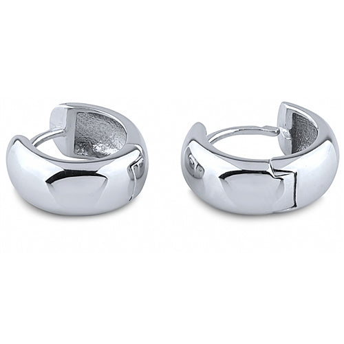 Sterling Silver Huggie Hoops
