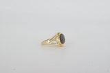 14K Yellow Gold Ammolite Ring