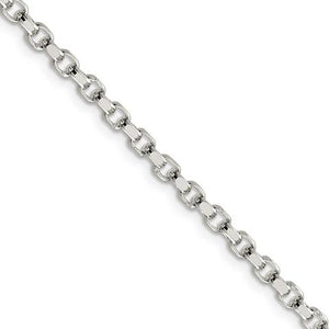 Sterling Silver Flat Rolo Chain | 20"