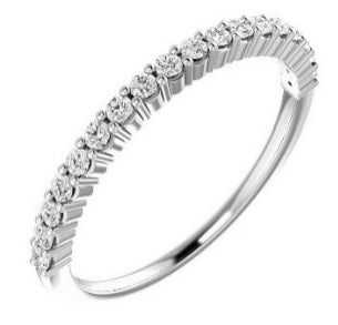 0.25ctw Diamond Half Eternity Band