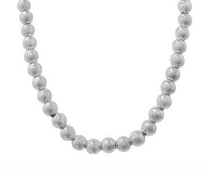 Sterling Silver Ball Strand Necklace | 18.5"