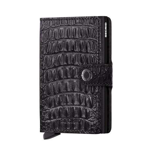 Nile Black Miniwallet by Secrid