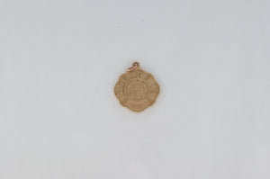 Yellow Gold Fire Dept Pendant Availabel at The Vault Fine Jewellery 