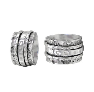 Sterling Silver Meditation Ring | Size 7
