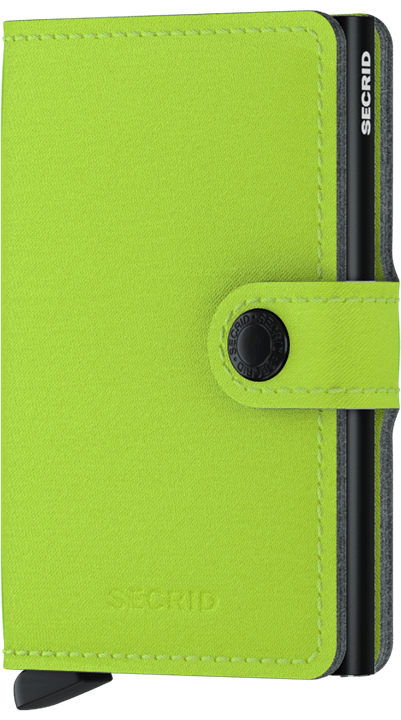 Yard Lime (non-leather) Miniwallet by Secrid