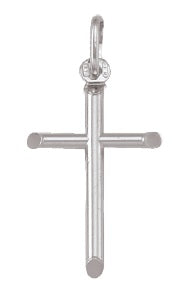 Sterling Silver Beveled Cross