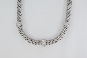 Mesh Cubic Zirconia Necklace Miss Mimi Availabel at The Vault Fine Jewellery 
