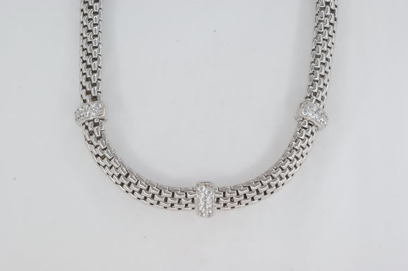 Mesh Cubic Zirconia Necklace Miss Mimi Availabel at The Vault Fine Jewellery 