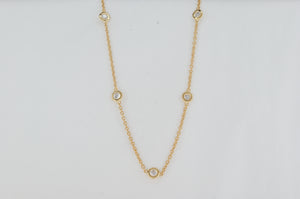 Sterling Silver Gold Plated Cubic Zirconia Necklace Miss Mimi Availabel at The Vault Fine Jewellery 