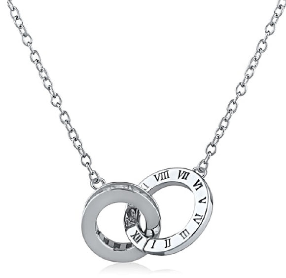 Sterling Silver
Dble. Circle
Cubic Zirconia
Roman Numeral
16/18' chain
SKU:NEC-00300