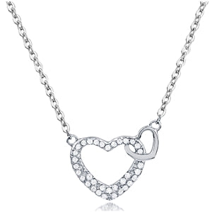 Double Heart Necklace | 18"