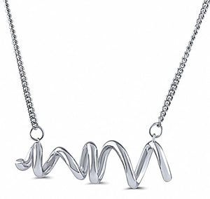 Sterling Silver Spiral Necklace