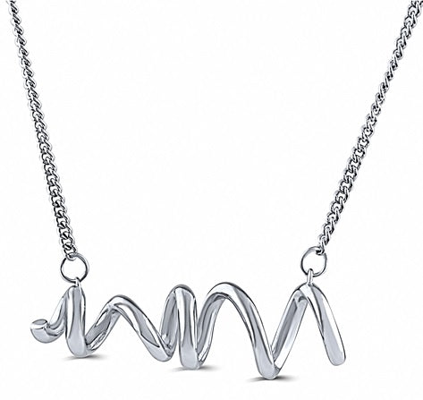 Sterling Silver Spiral Necklace