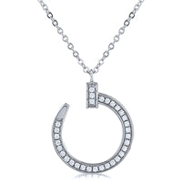 Sterling Silver Nail Necklace