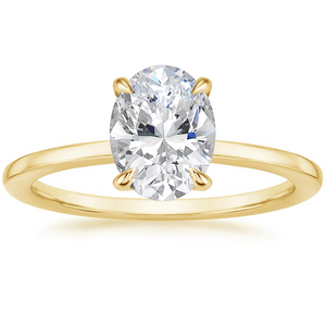 1.05ct Lab Created Oval Diamond Solitaire Ring