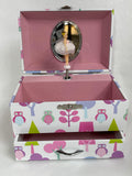 Owl Design Jewellery Box with Ballerina