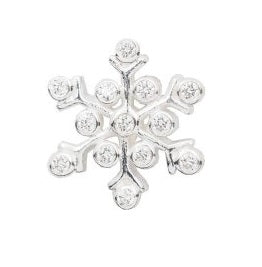 Sterling Silver Snowflake Pendant with Cubic Zirconia HOJ