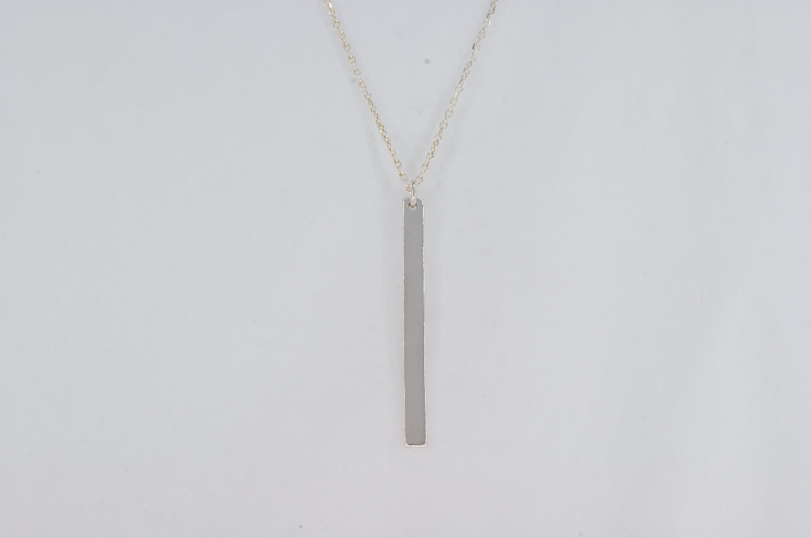 Sterling Silver Bar Pendant Availabel at The Vault Fine Jewellery 