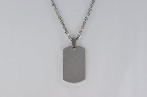 Stainless Steel Dog Tag Supreme Availabel at The Vault Fine Jewellery 