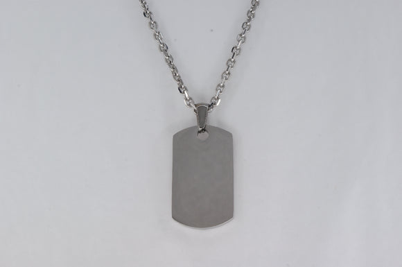 Stainless Steel Dog Tag Supreme Availabel at The Vault Fine Jewellery 