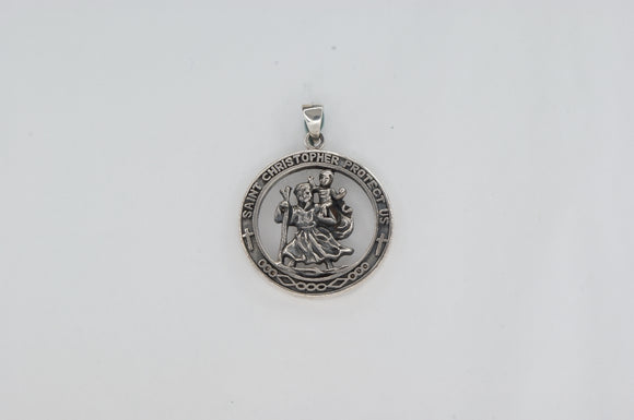 Sterling Silver St Christopher Pendant Availabel at The Vault Fine Jewellery 
