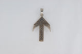 Sterling Silver Celtic Arrow Pendant Necklace Availabel at The Vault Fine Jewellery 