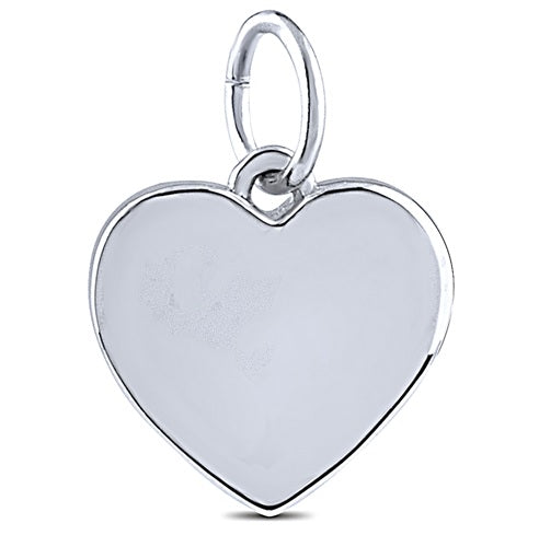 Sterling Silver Heart Pendant on Box Chain 18