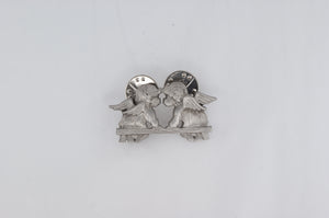 Chelsea Pewter Angels Pin Tie Clip Availabel at The Vault Fine Jewellery 