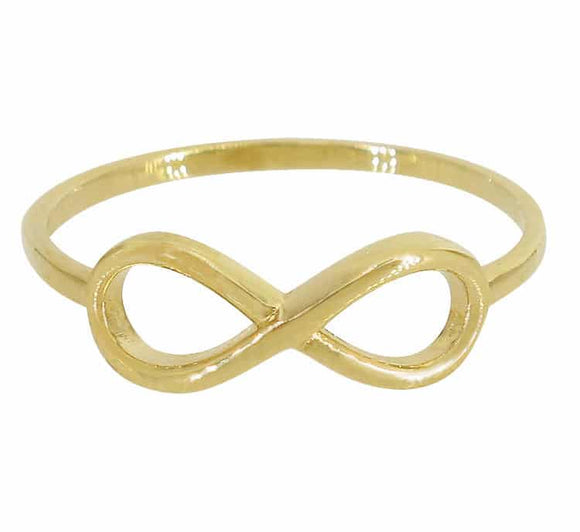 10K Yellow Gold Infinity Ring