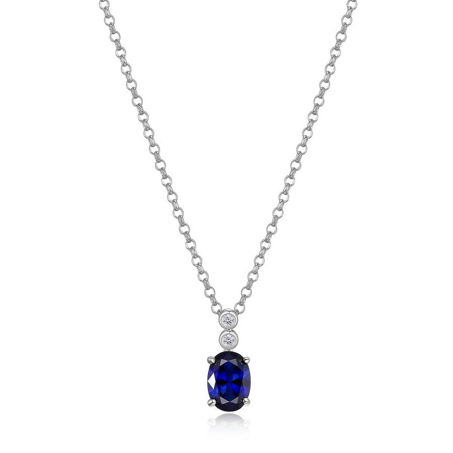 Sterling Silver "Blue Star" Pendant by ELLE