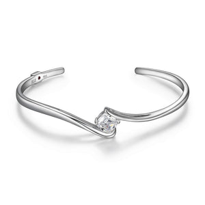Sterling Silver "Promise" Bangle by ELLE