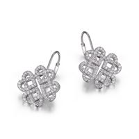 Sterling Silver Clover Earrings by Reign