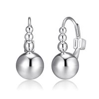 Sterling Silver Ball Drop Earrings by ELLE