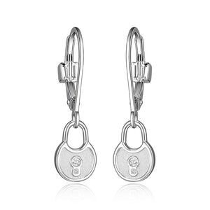 "Lock & Key Collection" Drop Earrings by ELLE